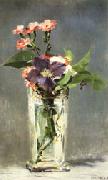 Edouard Manet Carnations and Clematis in a Crystal Vase oil painting picture wholesale